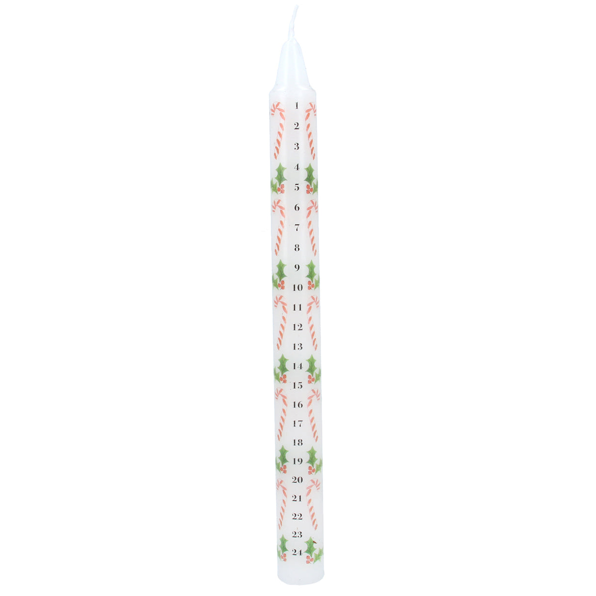 Candy Cane/Holly Advent Candle