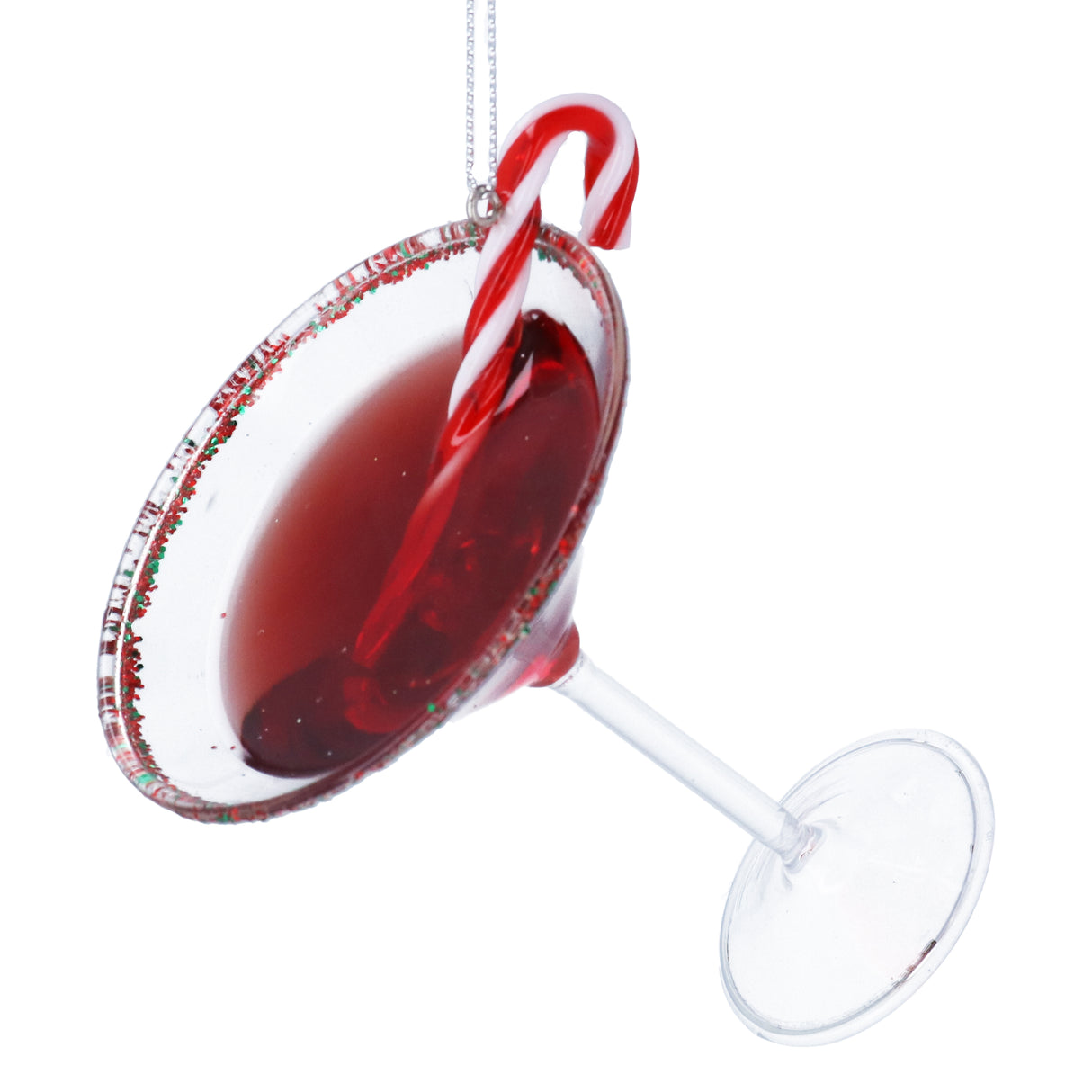 Glass Candy Cane Martini
