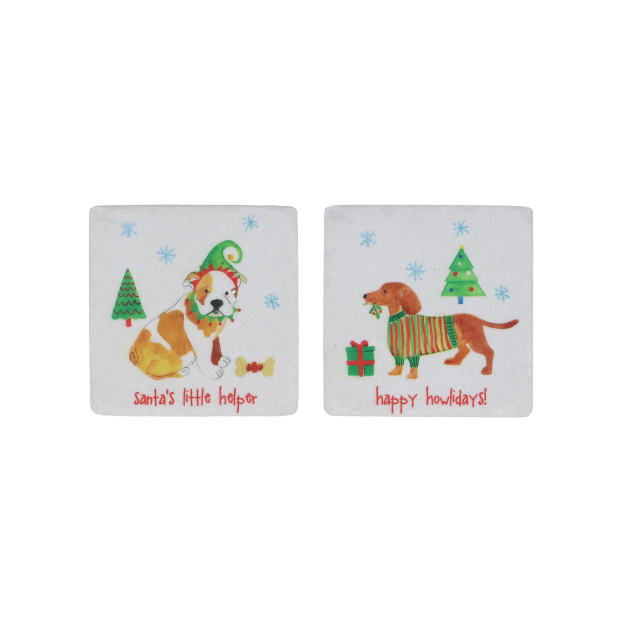 Resin Whimsical Dog Coaster, 2as