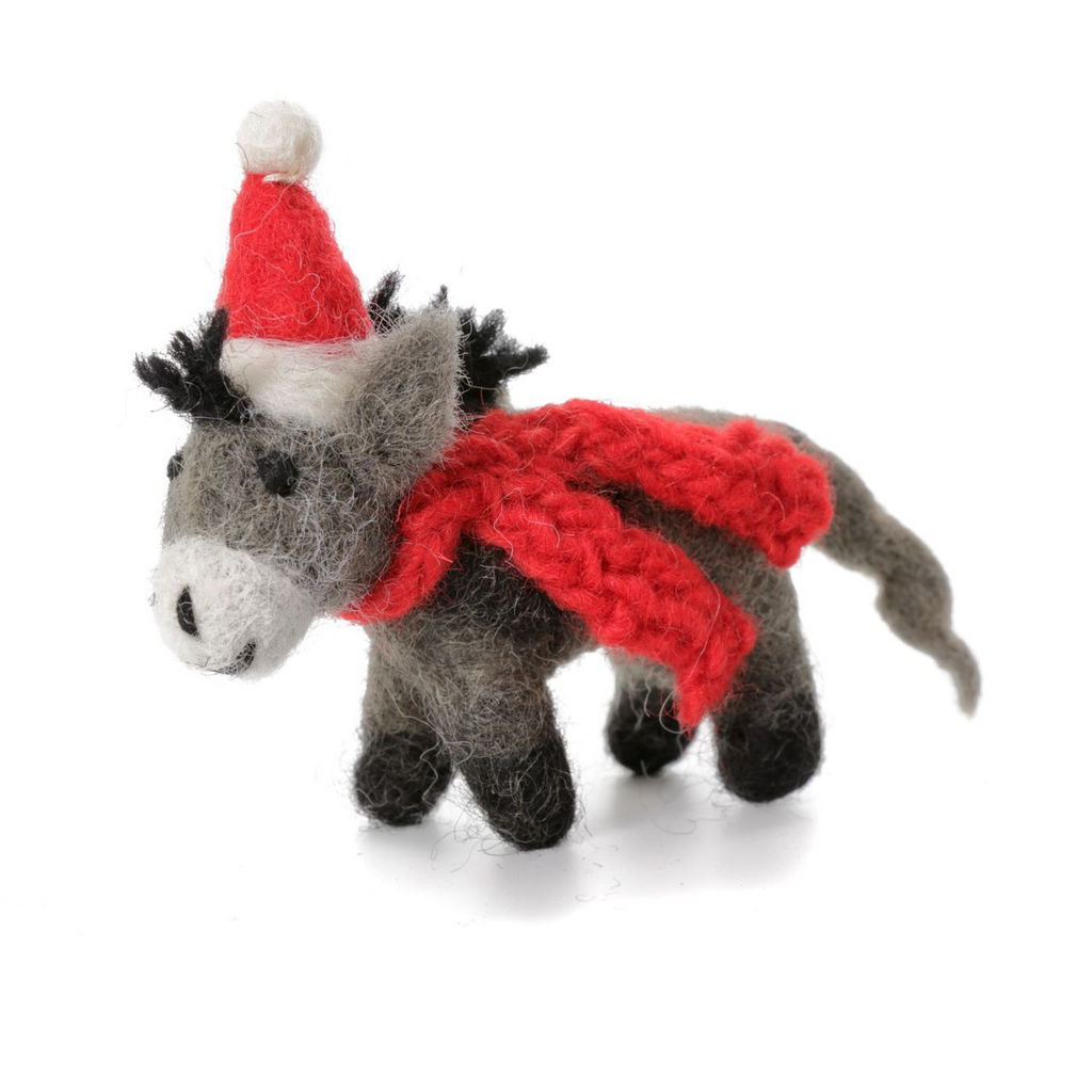 Donkey with Hat & Scarf