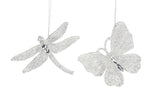 Clear/Silver Acrylic Dragonfly/Butterfly