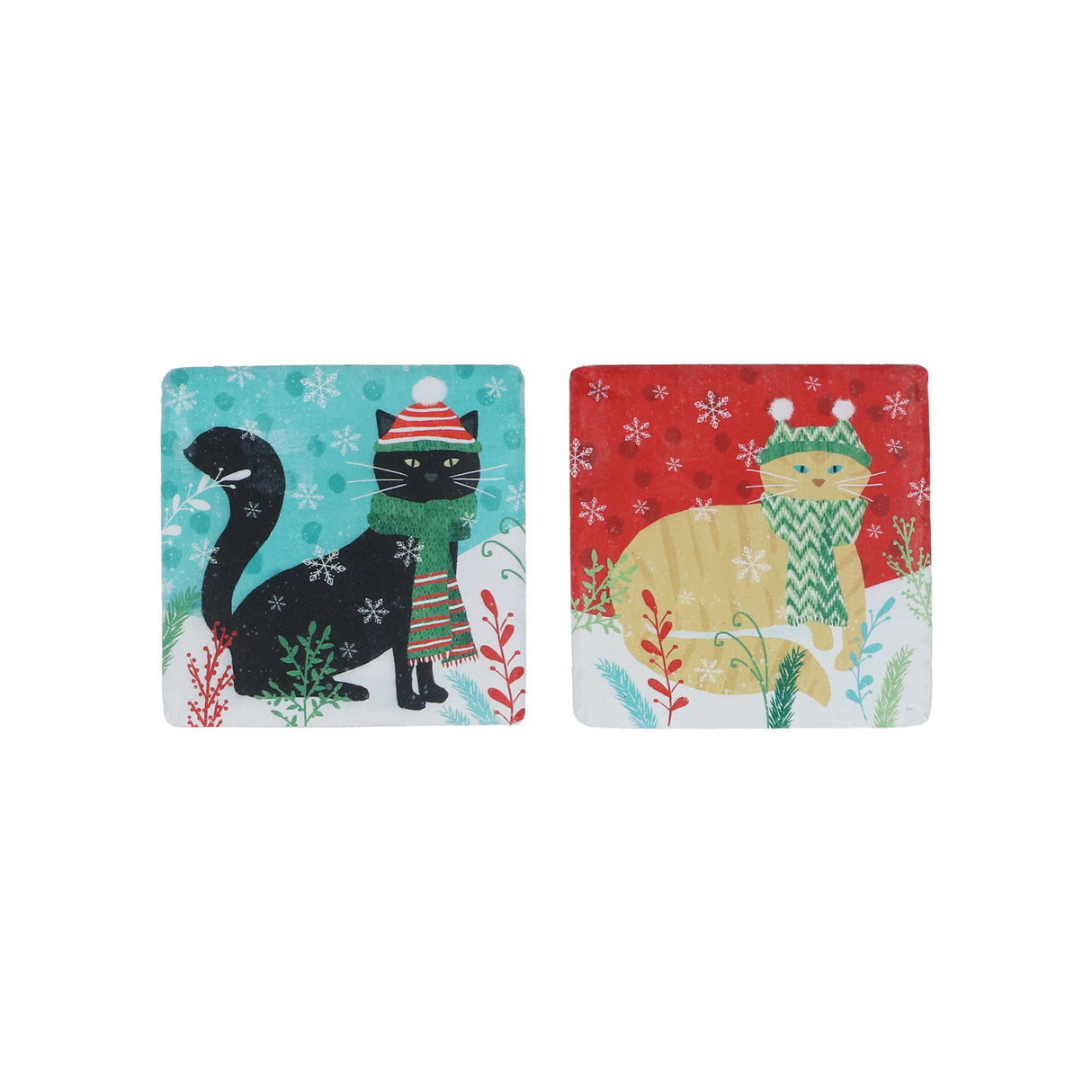 Resin Dressed Cat Coaster, 2as