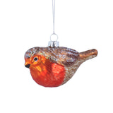 Painted Glass Robin Dec