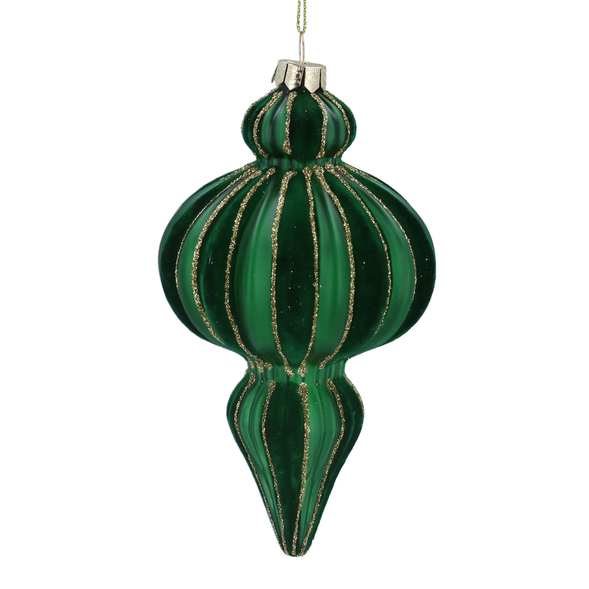 Green Glass/Velvet Ogee Dec