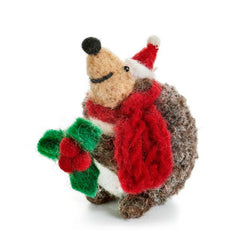 Hedgehog with Holly Sprig