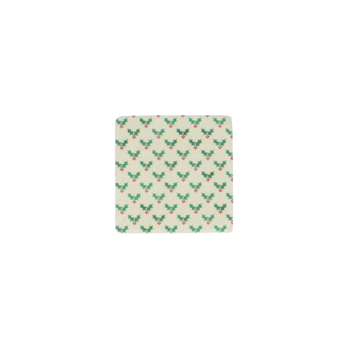 Resin Holly Sprig Coaster