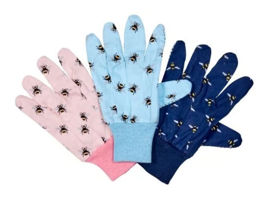 Cotton Grips - Bees Triple Pack Med / Size 8