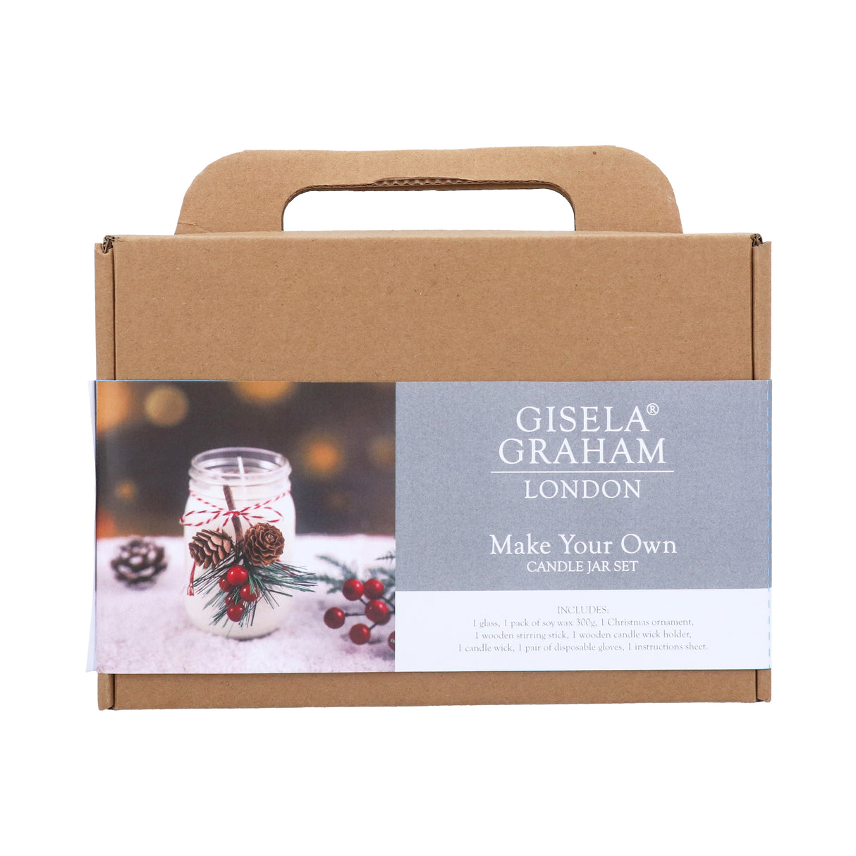Make-Your-Own Christmas Unscented Candle Jar Kit
