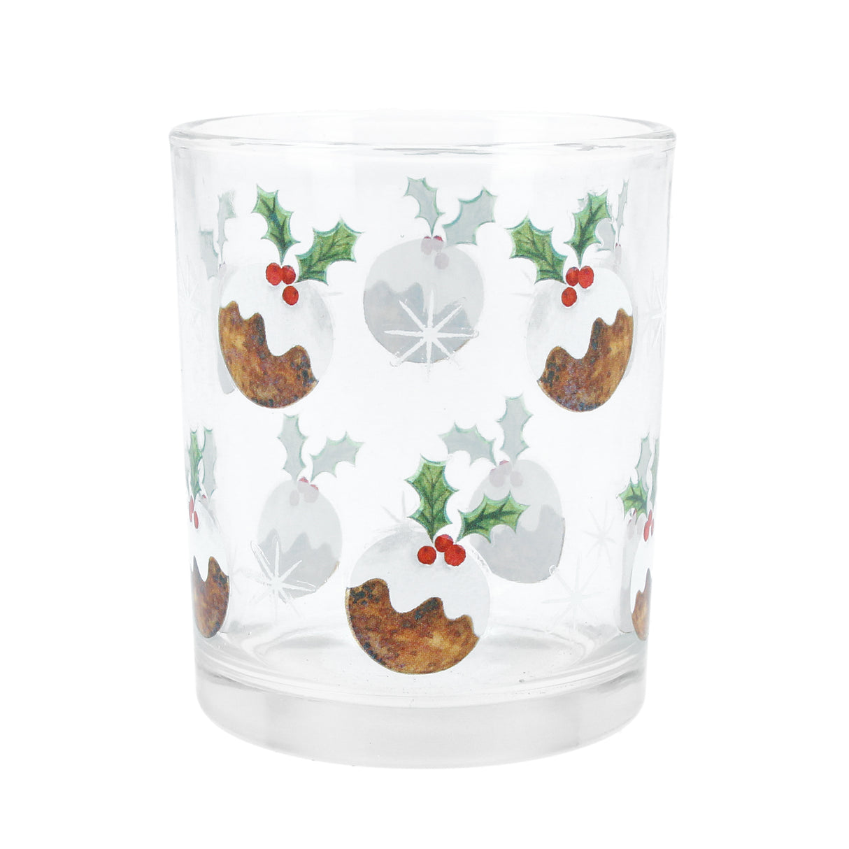 Glass Nite Lite Pot w Pudding, Mini