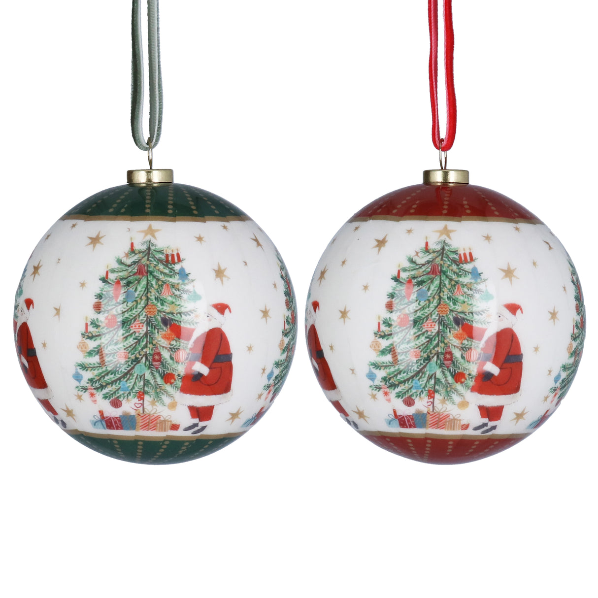 Nostalgia Resin Santa & Tree Dec