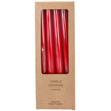 Red Taper Dinner Candle, Box/4