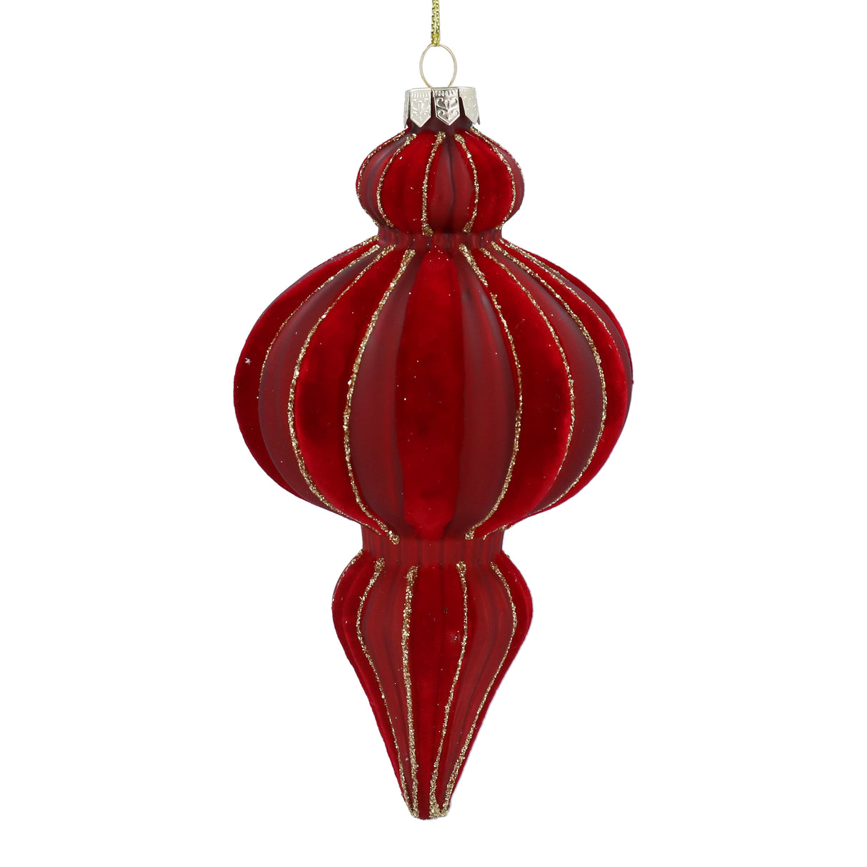 Red Glass/Velvet Ogee Dec