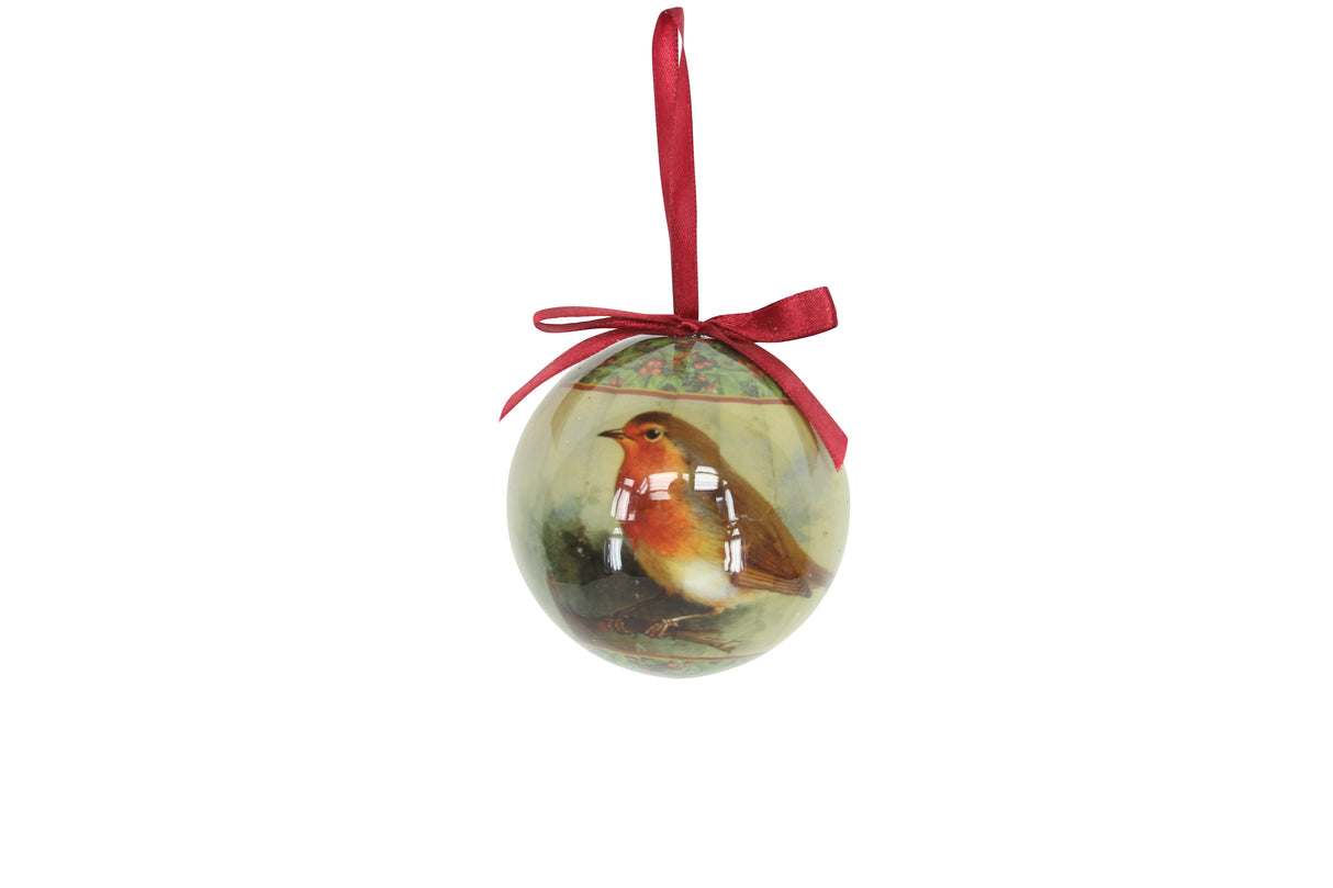 Robin Ball w Ribbon - 80mm