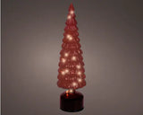 Micro LED red rotating tree glass flashing effect BO indoor