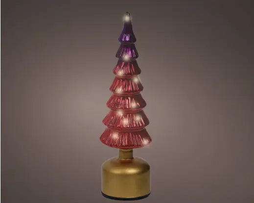 Micro LED rotating pink tree glass flashing effect BO indoor