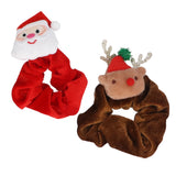 Santa/Reindeer Hair Scrunchie, 2as