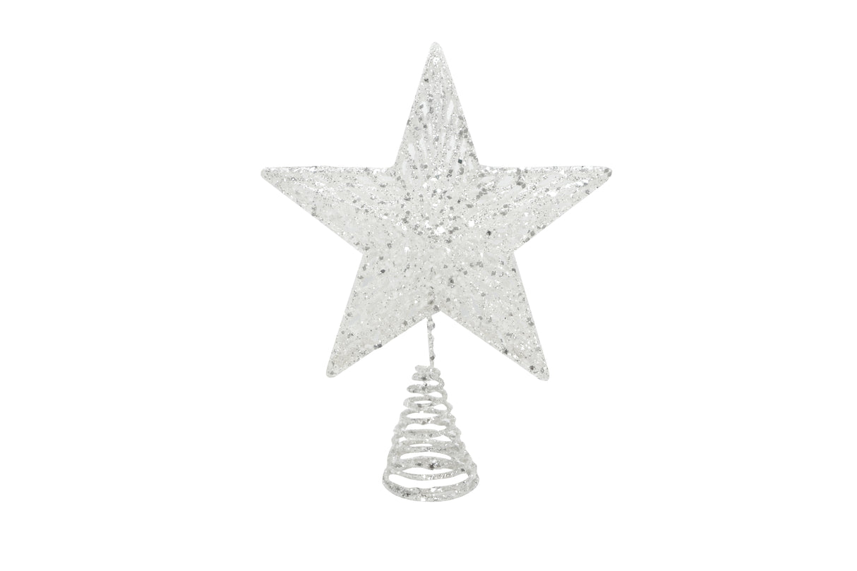 Silver Wire/Mesh Tree Top Star