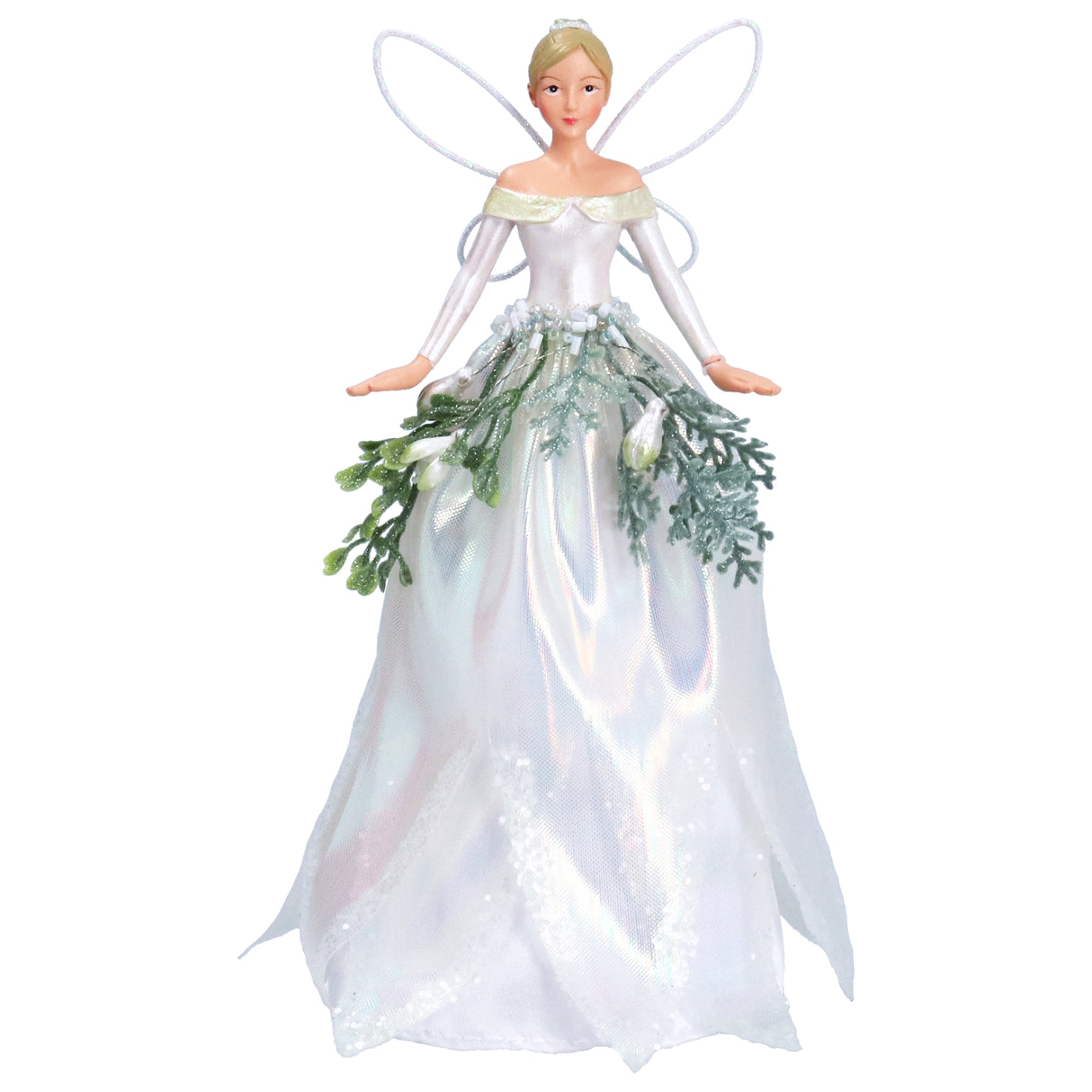 Resin/Organza Snowdrop Fairy Tree Topper, Small