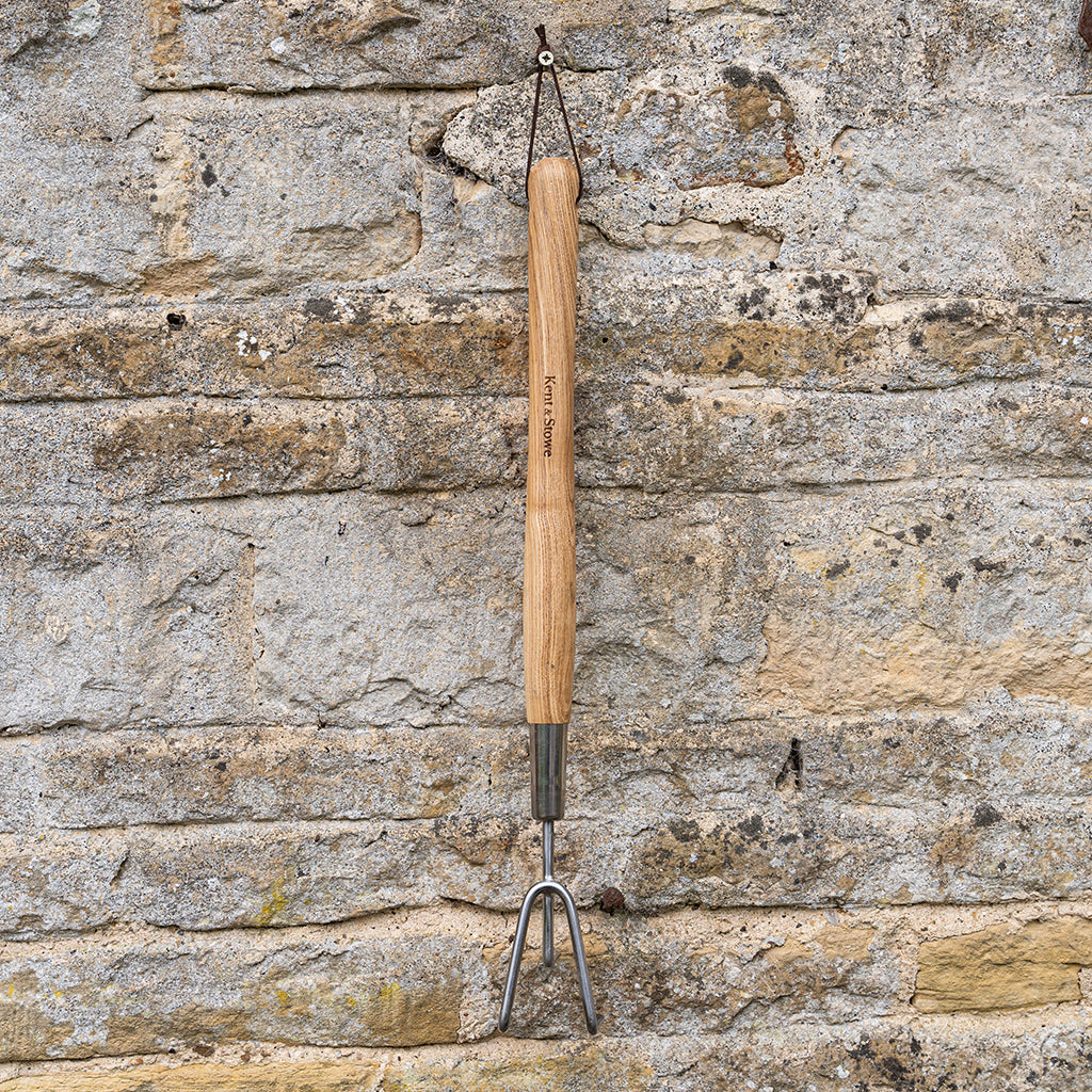 Kent & Stowe Stainless Steel Border 3 Prong Cultivator