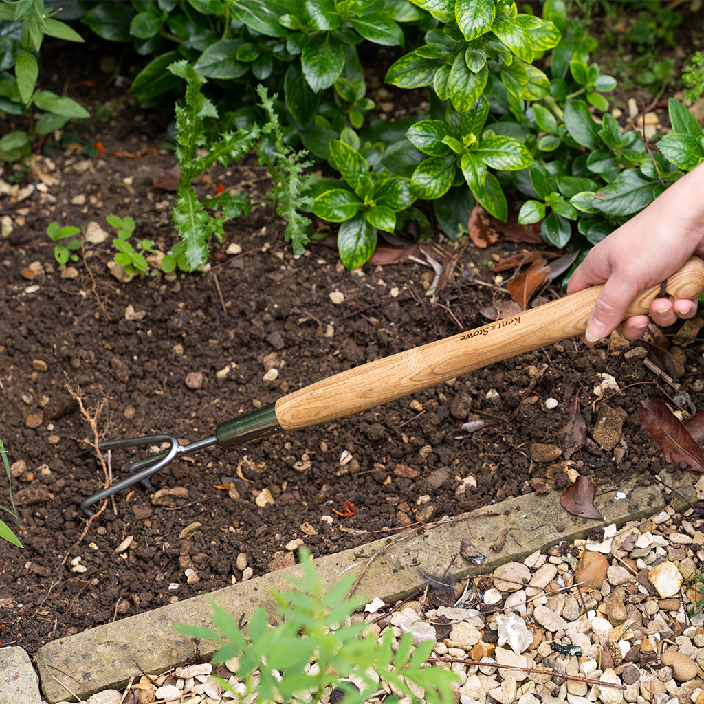 Kent & Stowe Stainless Steel Border 3 Prong Cultivator