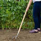 Kent & Stowe Stainless Steel Long Handled 3 Prong Cultivator