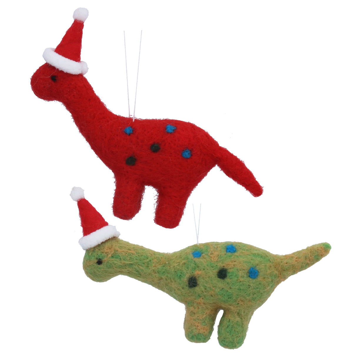 Mixed Wool Red/Green Dinosaur Dec, 2as