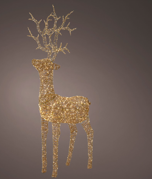 180cm Micro LED Reindeer Mains