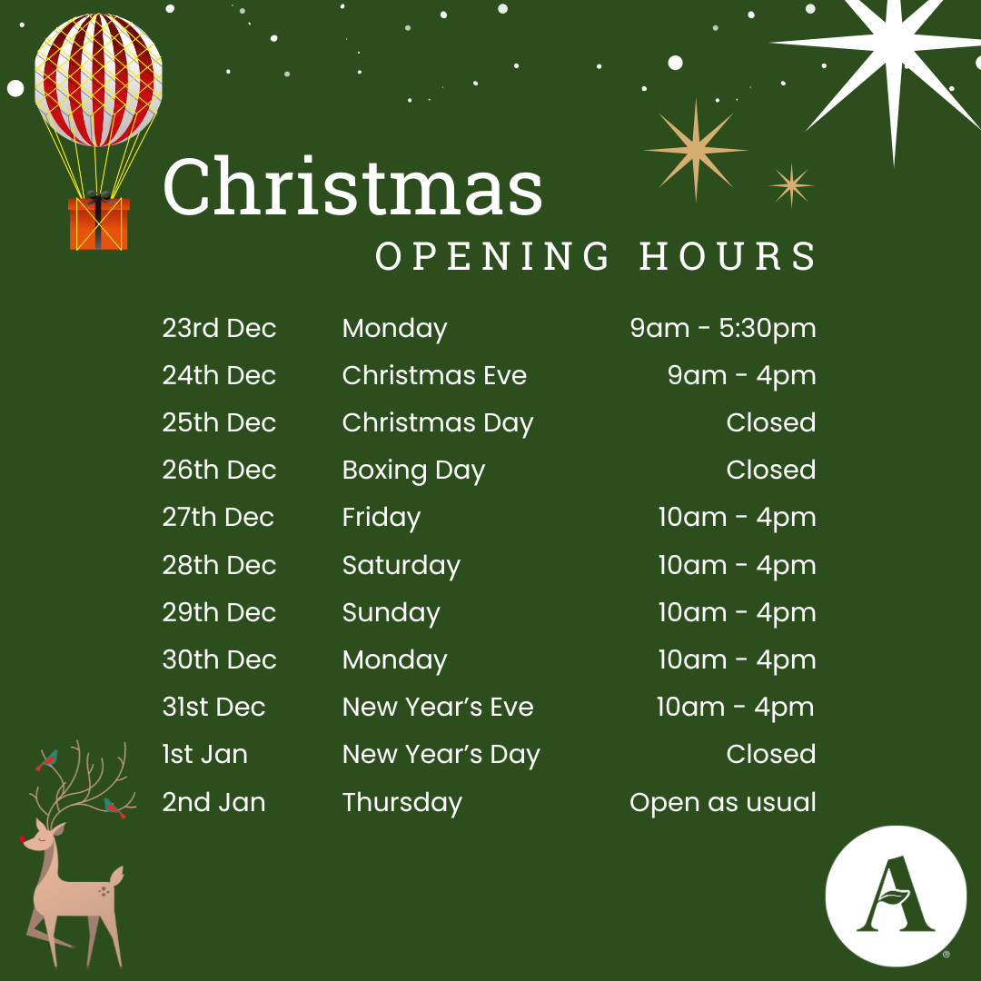 opening hours xmas